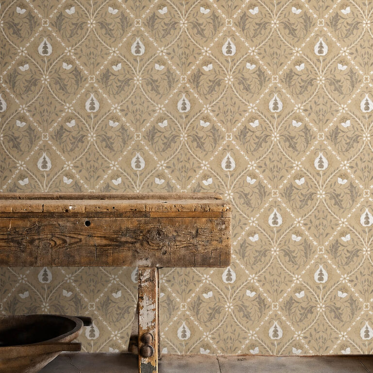 Обои Morris & Co — Pure Trellis — Gold — 216529