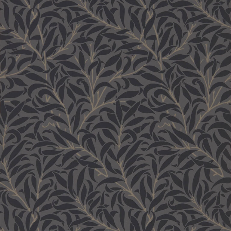 Обои Morris & Co — Pure Willow Boughs — Charcoal/Black — 216026