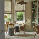 Ткань Morris & Co — Rose — Boughs Green/Rose — 227023