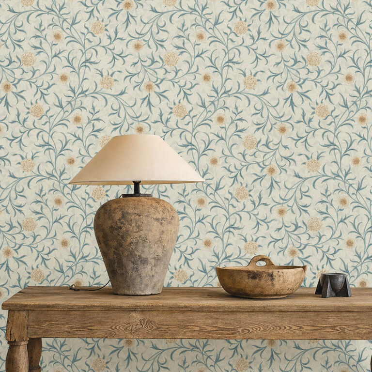 Обои Morris & Co — Scroll — Loden/Slate — 210362