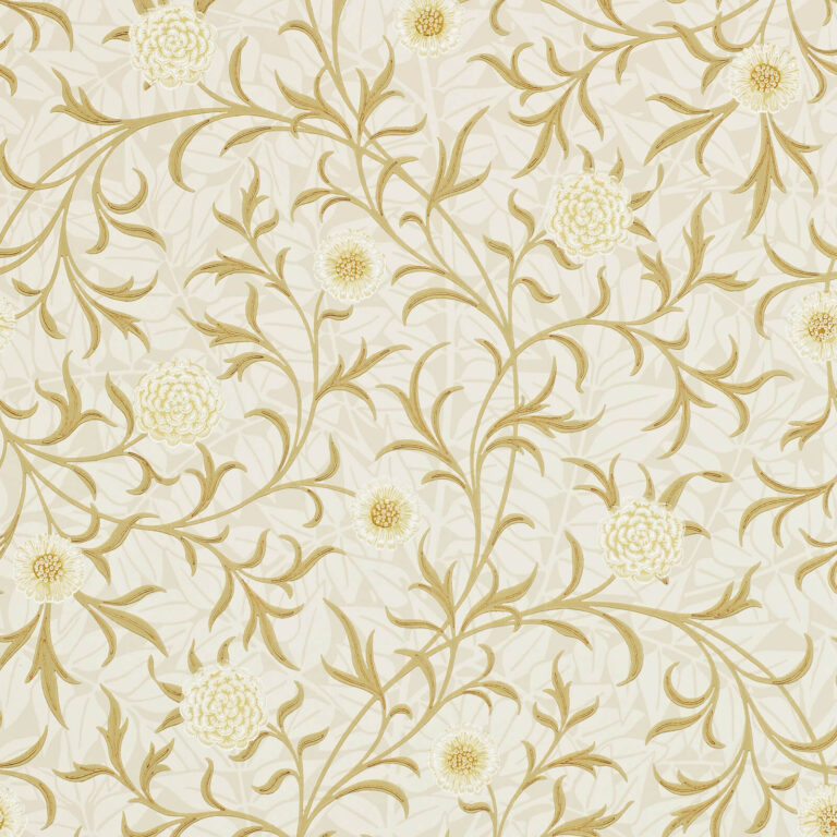 Обои Morris & Co — Scroll — Vellum/Biscuit — 210363
