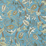 Обои Morris & Co — Scrolling Tulip — Woad/Thyme — 217565