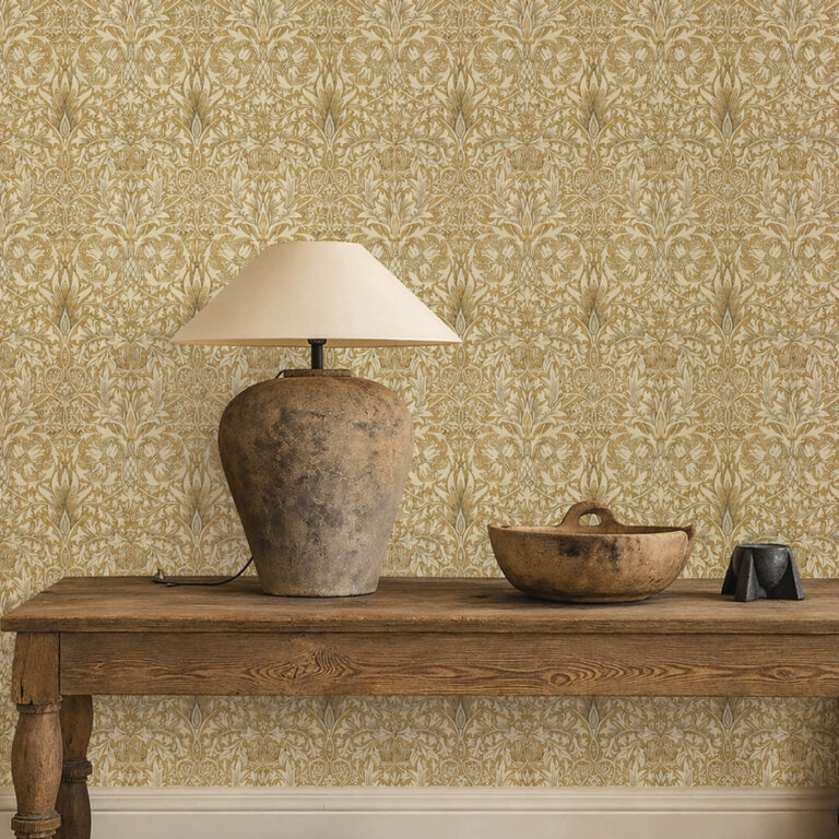 Обои Morris & Co — Snakeshead — Gold/Linen — 216429