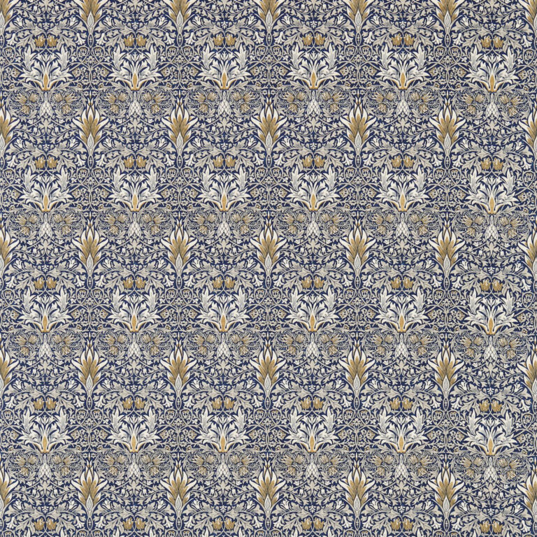 Ткань Morris & Co — Snakeshead — Indigo/Hemp — 224469