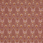 Ткань Morris & Co — Snakeshead Velvet — Crimson/Saffron — 236935