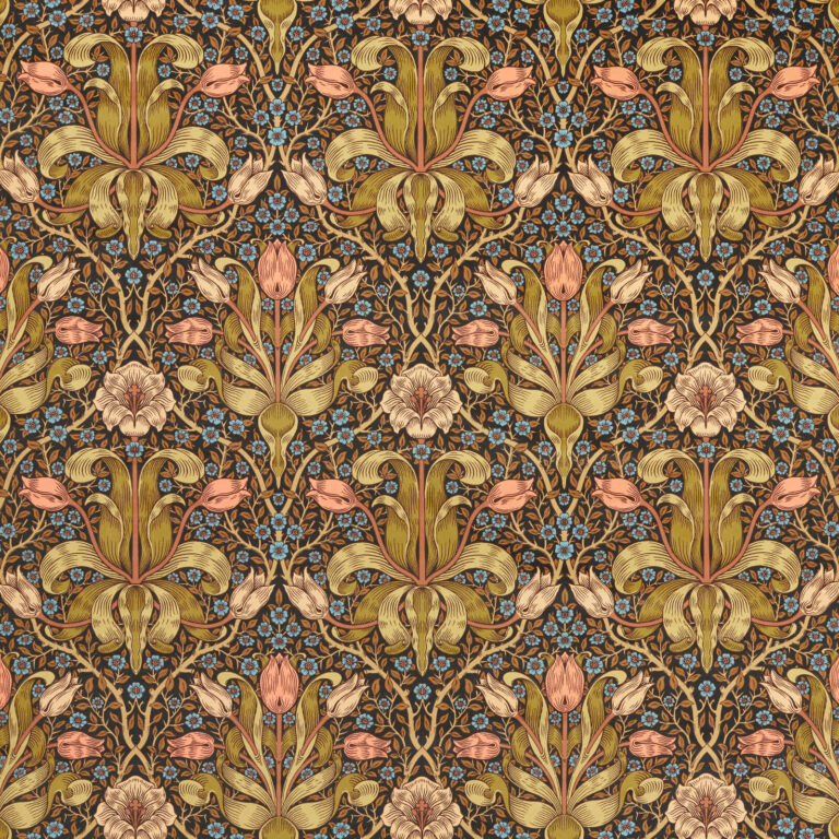 Ткань Morris & Co — Spring Thicket Velvet — Old Fashioned — 227208