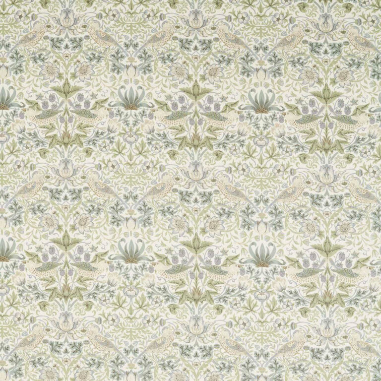 Ткань Morris & Co — Strawberry Thief Wide Width — Lilac/Sage — 227288
