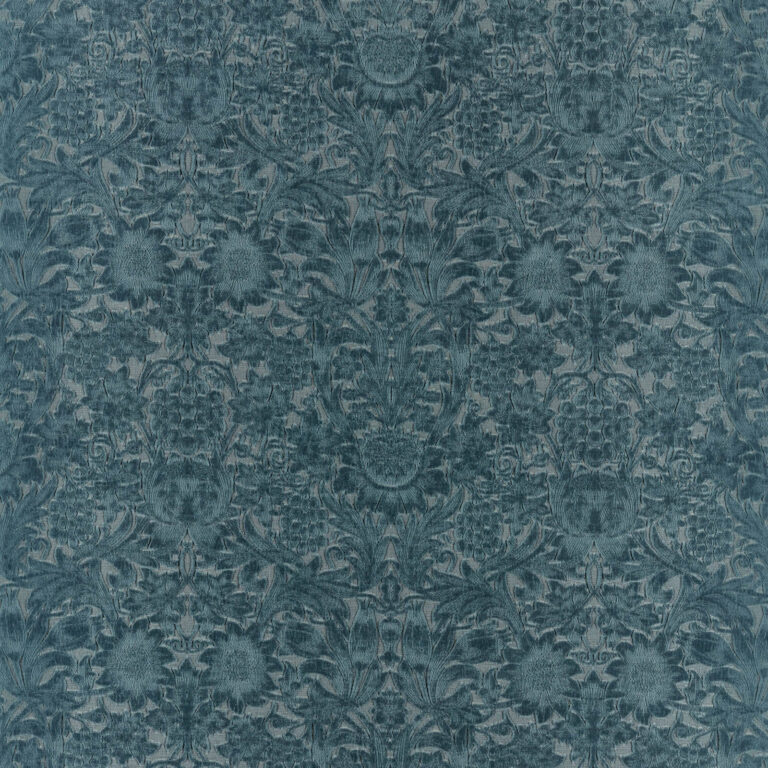 Ткань Morris & Co — Sunflower Caffoy Velvet — Webb’s blue — 237285