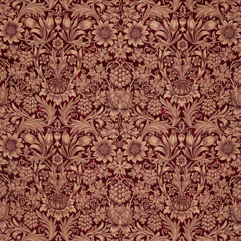 Ткань Morris & Co — Sunflower Velvet — Kermes/Birch — 236928