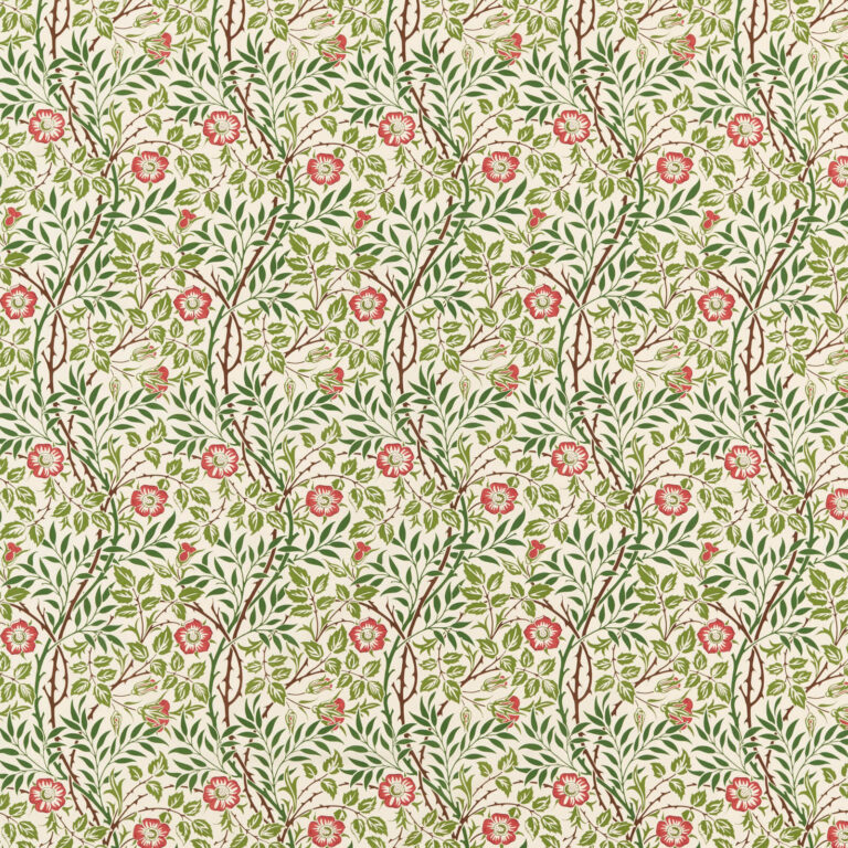 Ткань Morris & Co — Sweet Briar — Boughs/Rose — 227240