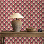 Обои Morris & Co — Tulip & Bird — Amaranth/Blush — 510030