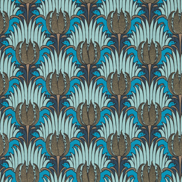 Обои Morris & Co — Tulip & Bird — Opal/Seafoam — 510017