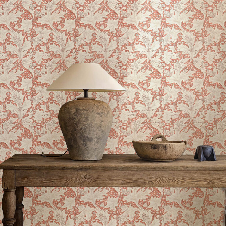 Обои Morris & Co — Wallflower — Chrysanthemum Pink — 217188