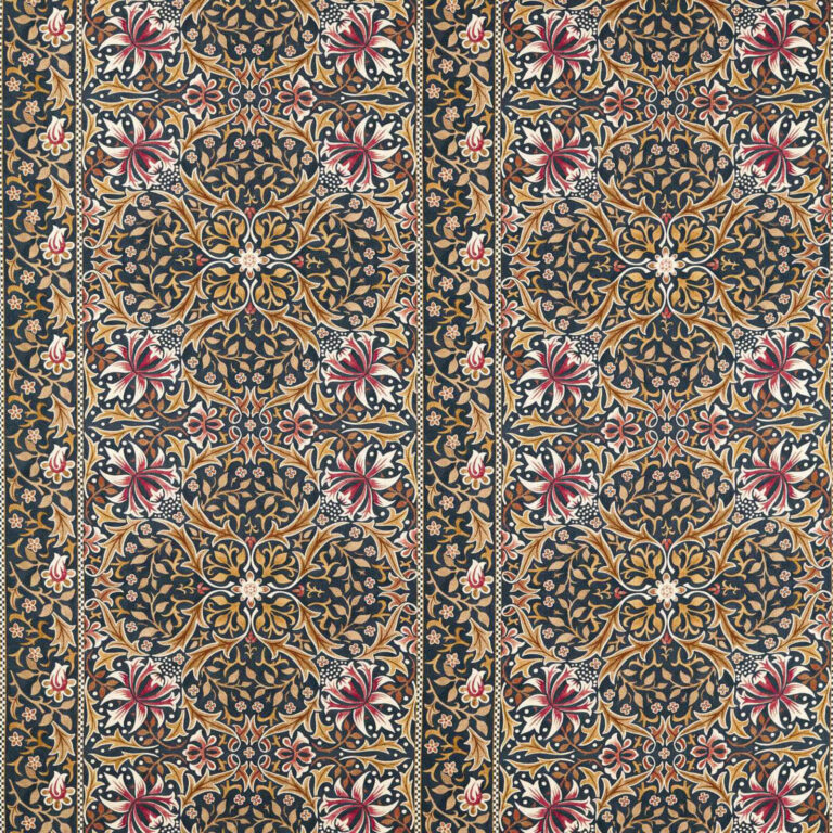 Ткань Morris & Co — Walthamstow — Indigo/Gold — 227364