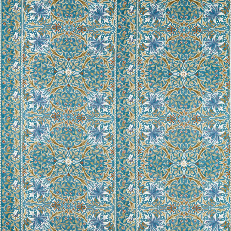 Ткань Morris & Co — Walthamstow — Teal/Ochre — 227365