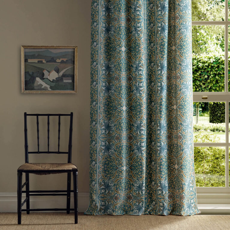 Ткань Morris & Co — Walthamstow — Teal/Ochre — 227365