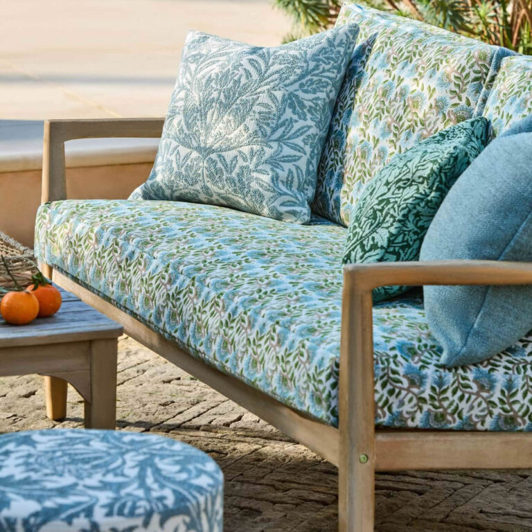 Ткань Morris & Co — Wardle Weave Outdoor — Mineral Blue — 237566