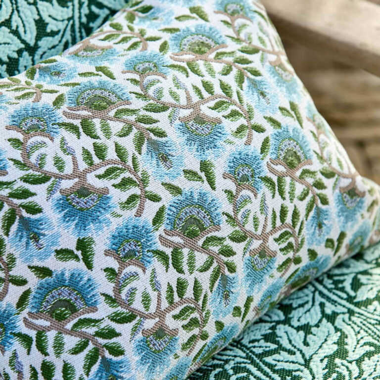 Ткань Morris & Co — Wardle Weave Outdoor — Mineral Blue — 237566