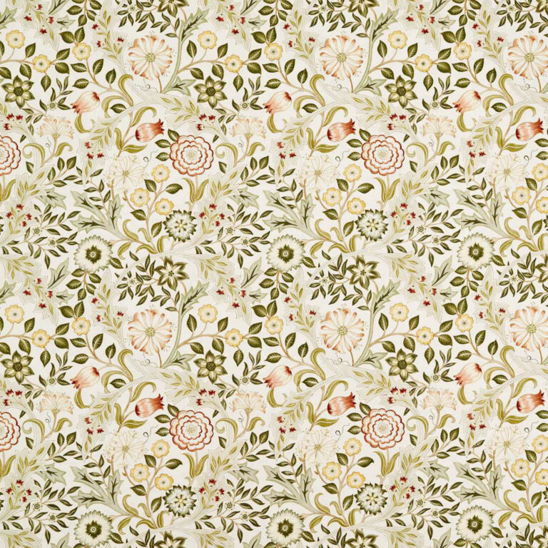 Ткань Morris & Co — Wilhelmina Wide Width — Russet/Leaf Green — 227294