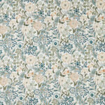 Ткань Morris & Co — Wilhelmina Wide Width — Soft Blue/Peach — 227293