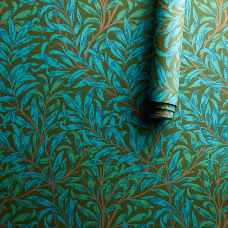 Обои Morris & Co — Willow Boughs — Olive/Turquoise — 216952