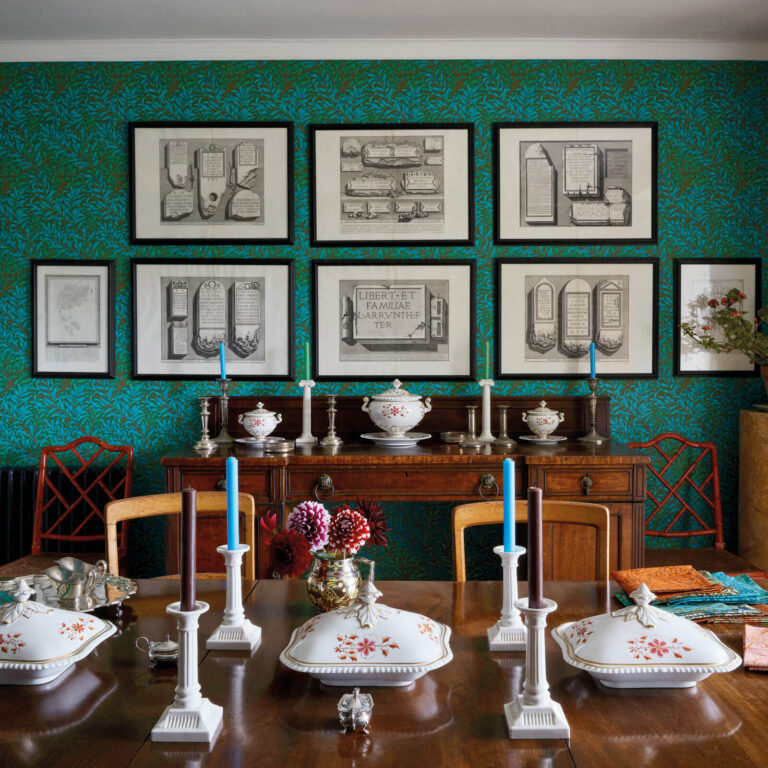 Обои Morris & Co — Willow Boughs — Olive/Turquoise — 216952