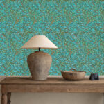 Обои Morris & Co — Willow Boughs — Olive/Turquoise — 216952