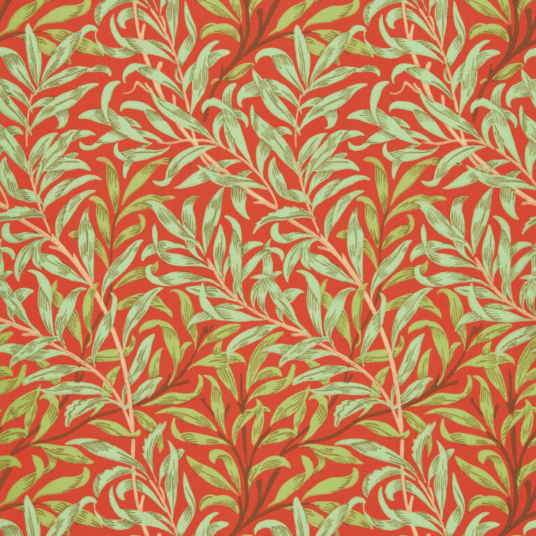 Обои Morris & Co — Willow Boughs — Tomato/Olive — 216951