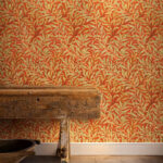 Обои Morris & Co — Willow Boughs — Tomato/Olive — 216951