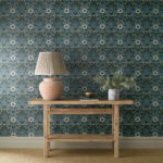 Обои Morris & Co — Woodbell & Anemone — Indigo — 217574
