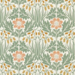 Обои Morris & Co — Woodbell & Anemone — Rose/Sage — 217573