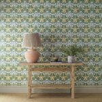 Обои Morris & Co — Woodbell & Anemone — Woad/Nettle — 217572
