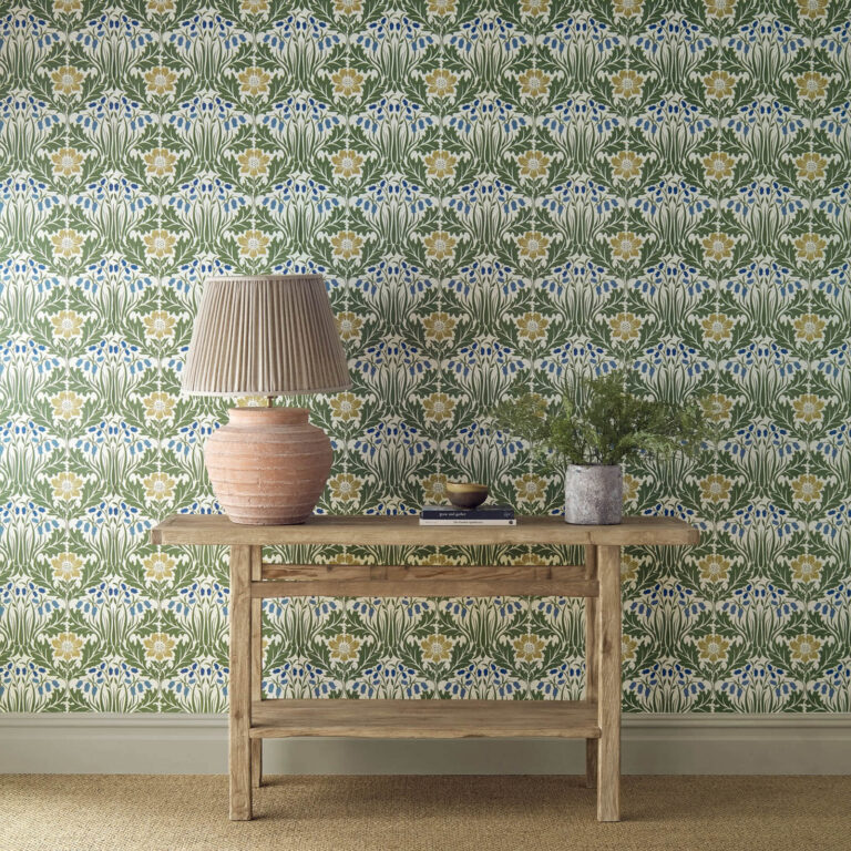 Обои Morris & Co — Woodbell & Anemone — Woad/Nettle — 217572