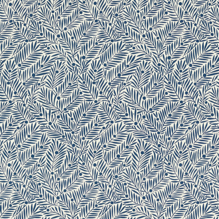 Ткань Morris & Co — Yew & Aril — Ink — 227259