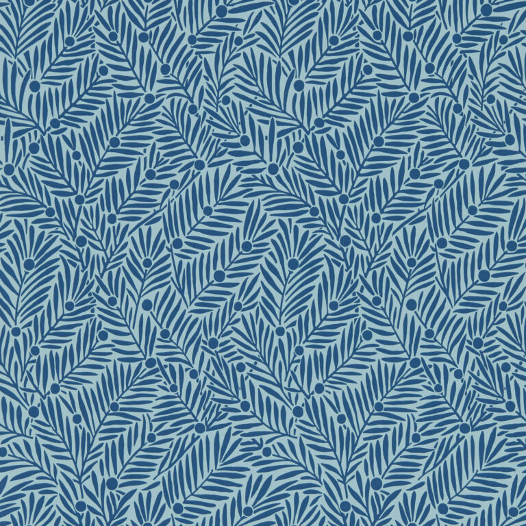 Обои Morris & Co — Yew & Aril — Indigo — 217349