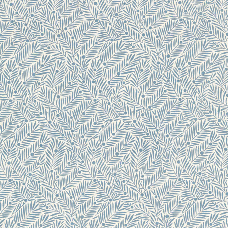 Ткань Morris & Co — Yew & Aril — Mineral Blue — 227258
