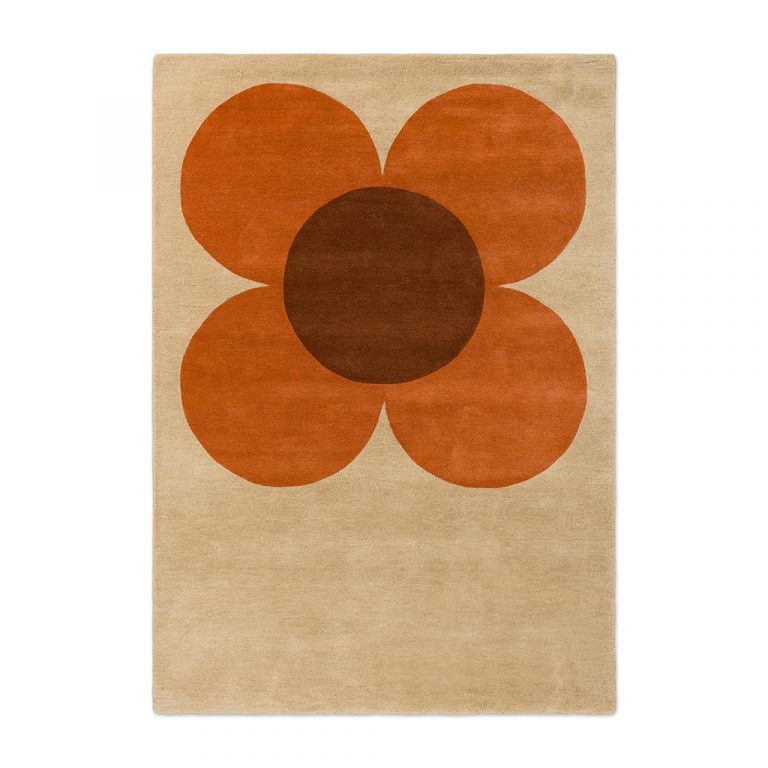 Ковёр Orla Kiely — Flower Placement Pumpkin/Ecru — 158203