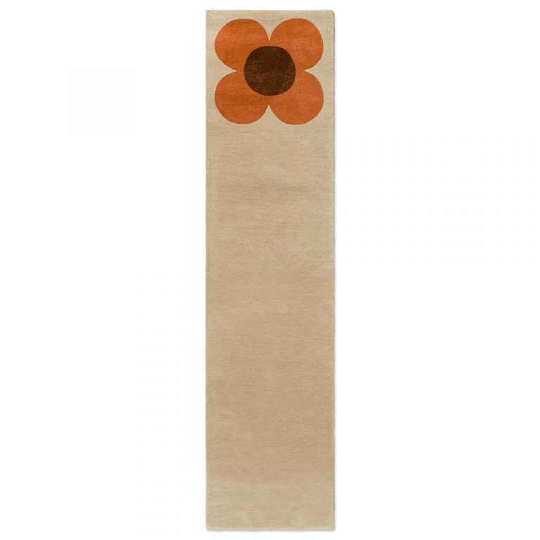 Ковёр Orla Kiely — Flower Placement Pumpkin/Ecru — 158203