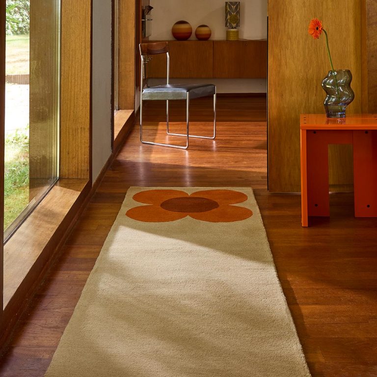 Ковёр Orla Kiely — Flower Placement Pumpkin/Ecru — 158203