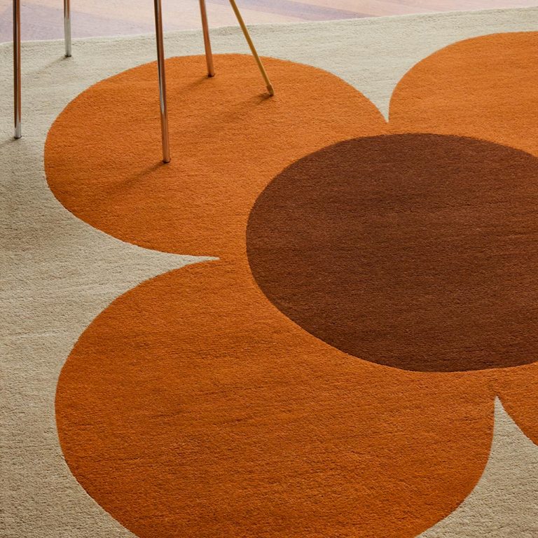 Ковёр Orla Kiely — Flower Placement Pumpkin/Ecru — 158203