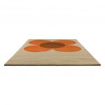 Ковёр Orla Kiely — Flower Placement Pumpkin/Ecru — 158203