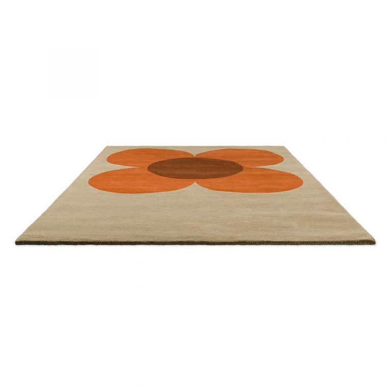 Ковёр Orla Kiely — Flower Placement Pumpkin/Ecru — 158203