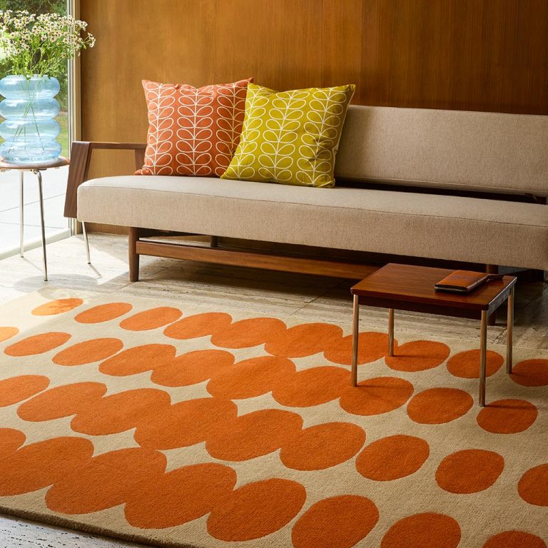 Ковёр Orla Kiely — Optical Oval Orange/Sand — 157703