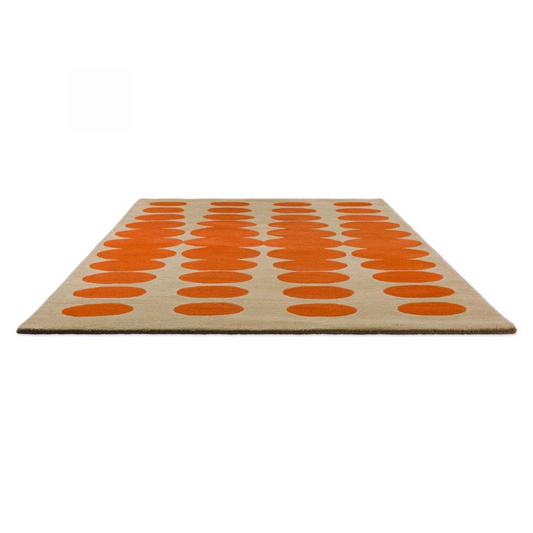 Ковёр Orla Kiely — Optical Oval Orange/Sand — 157703