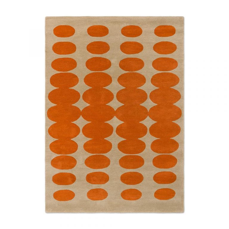 Ковёр Orla Kiely — Optical Oval Orange/Sand — 157703