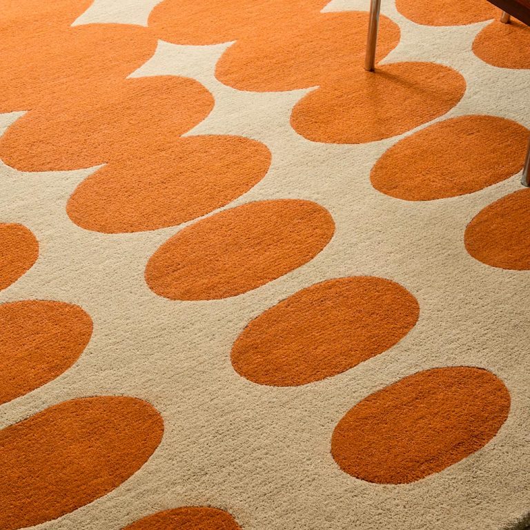 Ковёр Orla Kiely — Optical Oval Orange/Sand — 157703