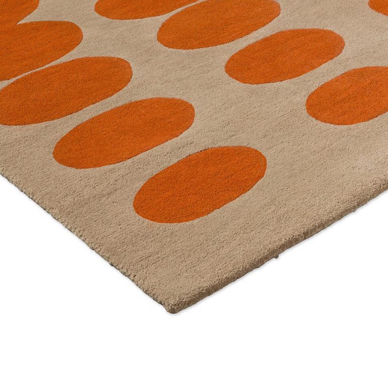 Ковёр Orla Kiely — Optical Oval Orange/Sand — 157703