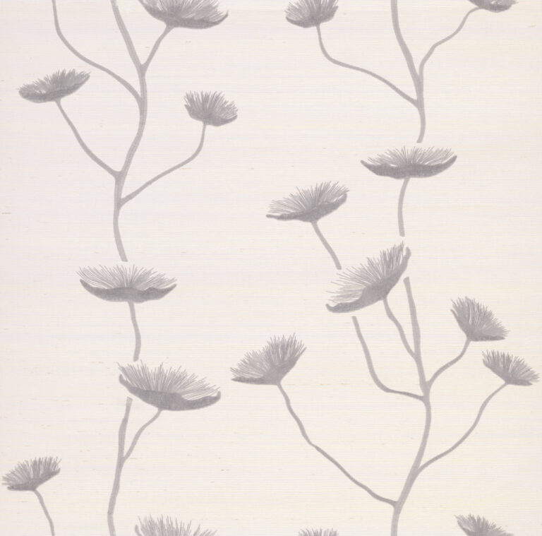Обои Phillip Jeffries — Heirloom Bloom — Silver Thistle — 35700