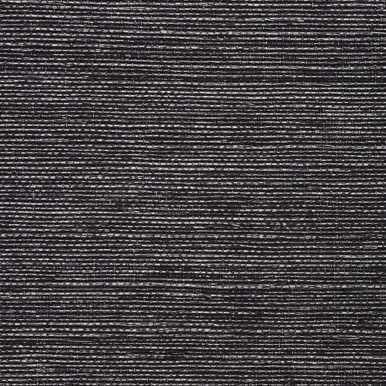 Обои Phillip Jeffries — Saint Germain Hemp — Silver On Black — 5290