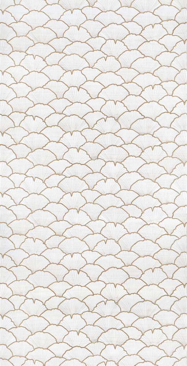 Обои Phillip Jeffries — Waves of Wood — White with Gold — 9867